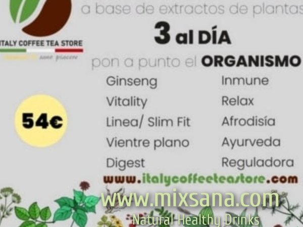 Mixsana, negocio que puede rendir de 8.000 a 25.000 € mes con bebidas calientes y frias por objetivos mezcla de plantas en capsulas compatibles, todas, en 20 segundos en la taza, hazte distribuidora y si lo deseas venta multinivel. mixsana.com