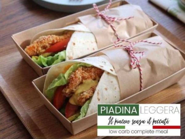 Novedad mundial, franquicias Piadina Leggera Italia, comida completa muy saludable.