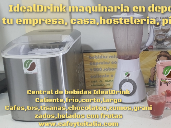 IdealDrink, central de 160 bebidas, calientes y frias con la franquicia Italy Coffee Tea Store.