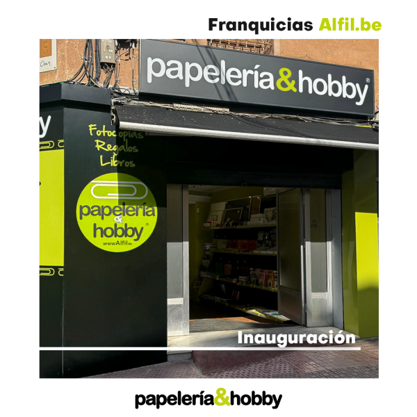 La franquicia de Papelería&Hobby Alfil.be abre sus puertas en Agost, Alicante.