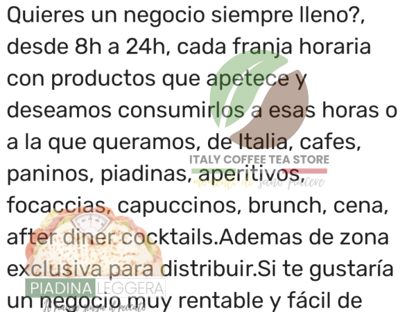 Tu negocio siempre lleno, de 7 a 24h, todos los dias con productos, metodologia, herramientas para ello de Italia a precios de fabrica.