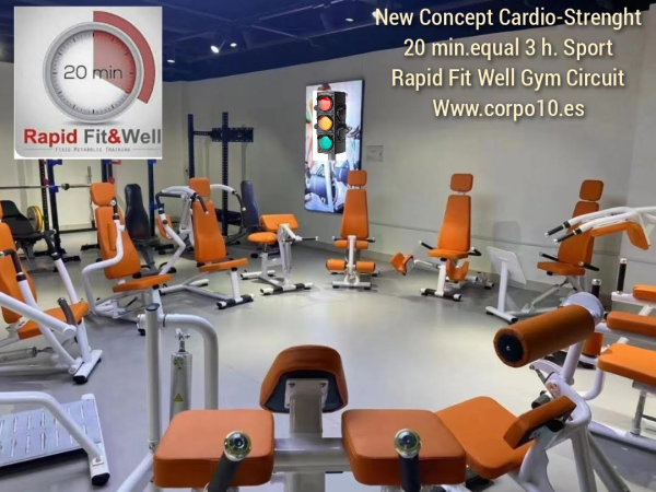 Rapid Fit Well única franquicia de fitness que en 20 minutos iguala 3 horas de deporte.